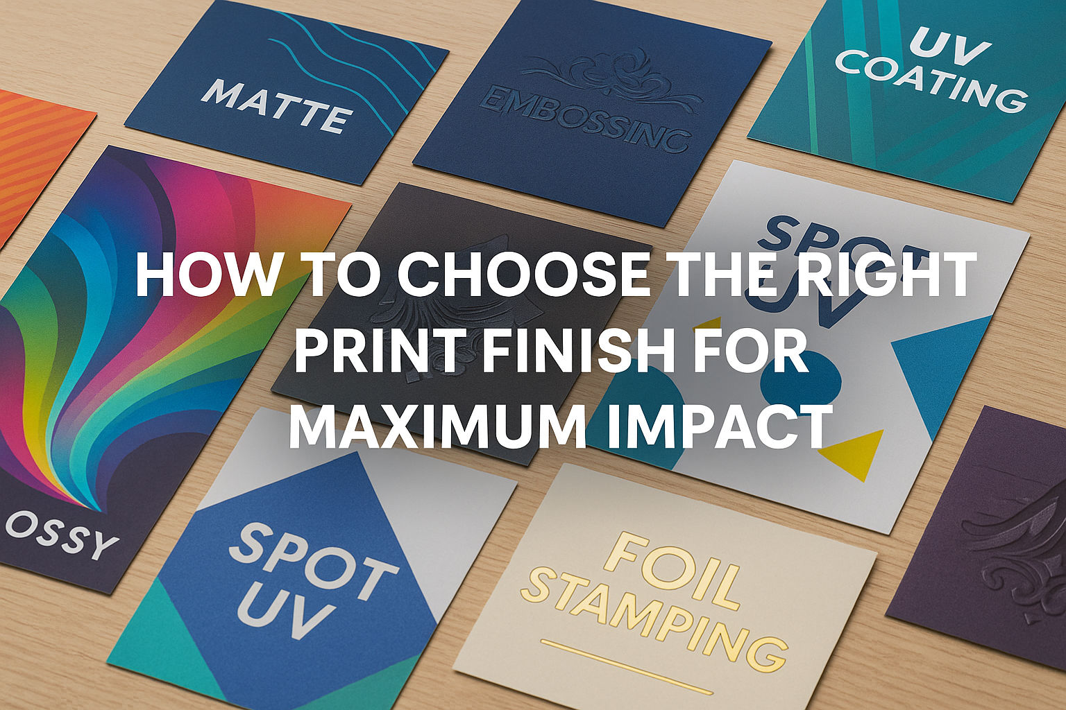 Print Finishes Swansea - Choose the Right One